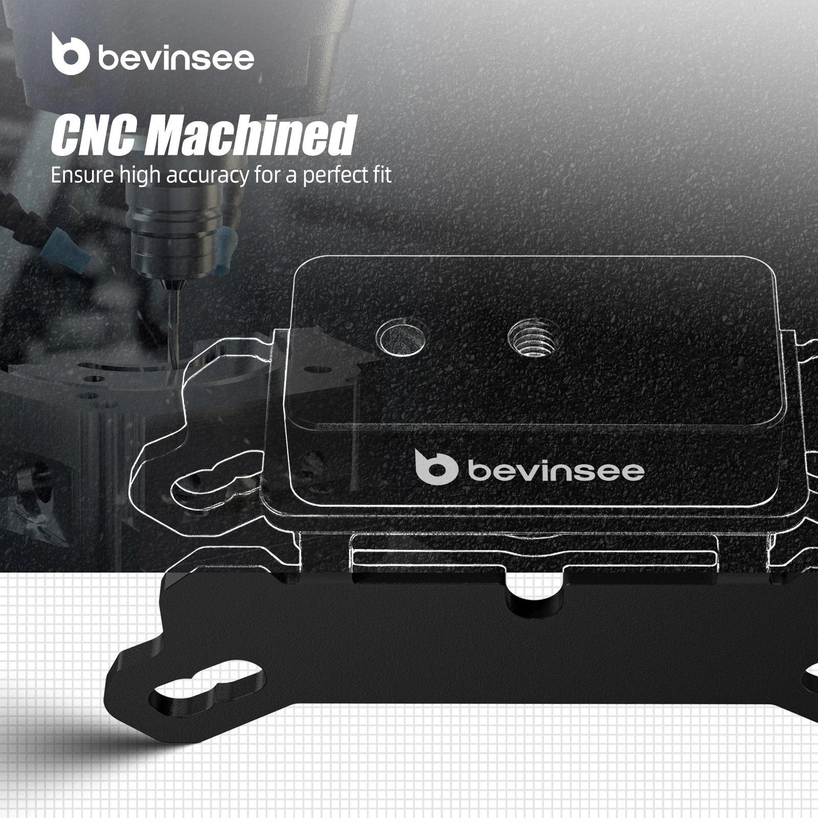 BEVINSEE adaptador para soporte de gato BMW y MINI - imagen 4