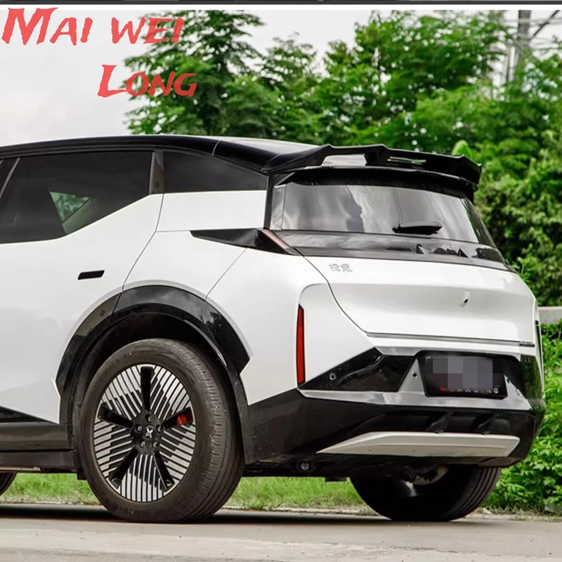 ABS para Zeekr X 2023 2024 ala trasera modelo MC alerón ala de viento fija ala trasera superior sin perforación zeekr x accesorios - imagen 5