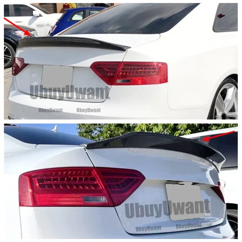 Alerón trasero pico de pato negro brillante Audi A5 Coupé B8/B8.5 - imagen 5