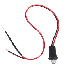 Luz LED intermitente 12V para salpicadero con alarma falsa roja