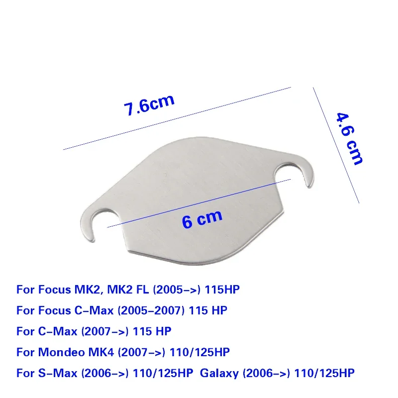 Placa ciega para válvula EGR Ford 1.8 TDCi Duratorq