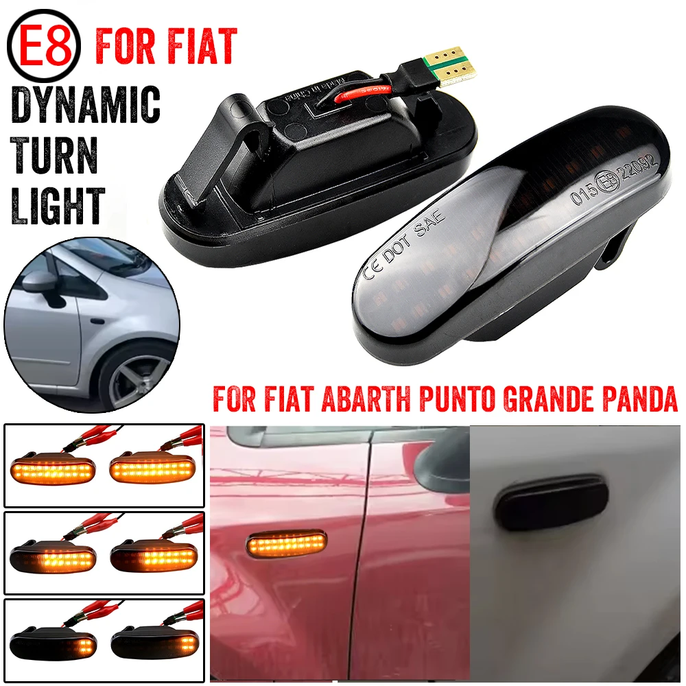 Piloto lateral LED dinámico secuencial Fiat Panda, Dobló, Punto, Idea