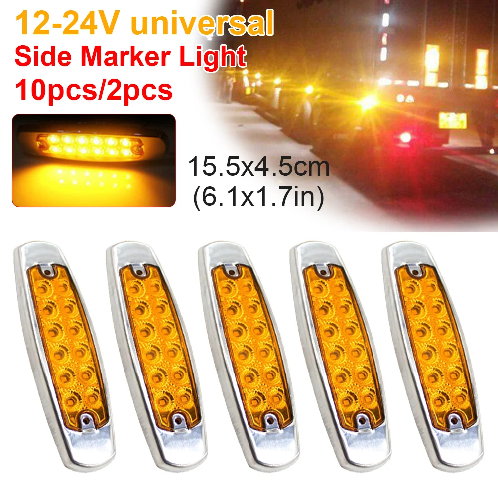 Luz LED de posición lateral estanca 12-24 V para camión y remolque - imagen 2