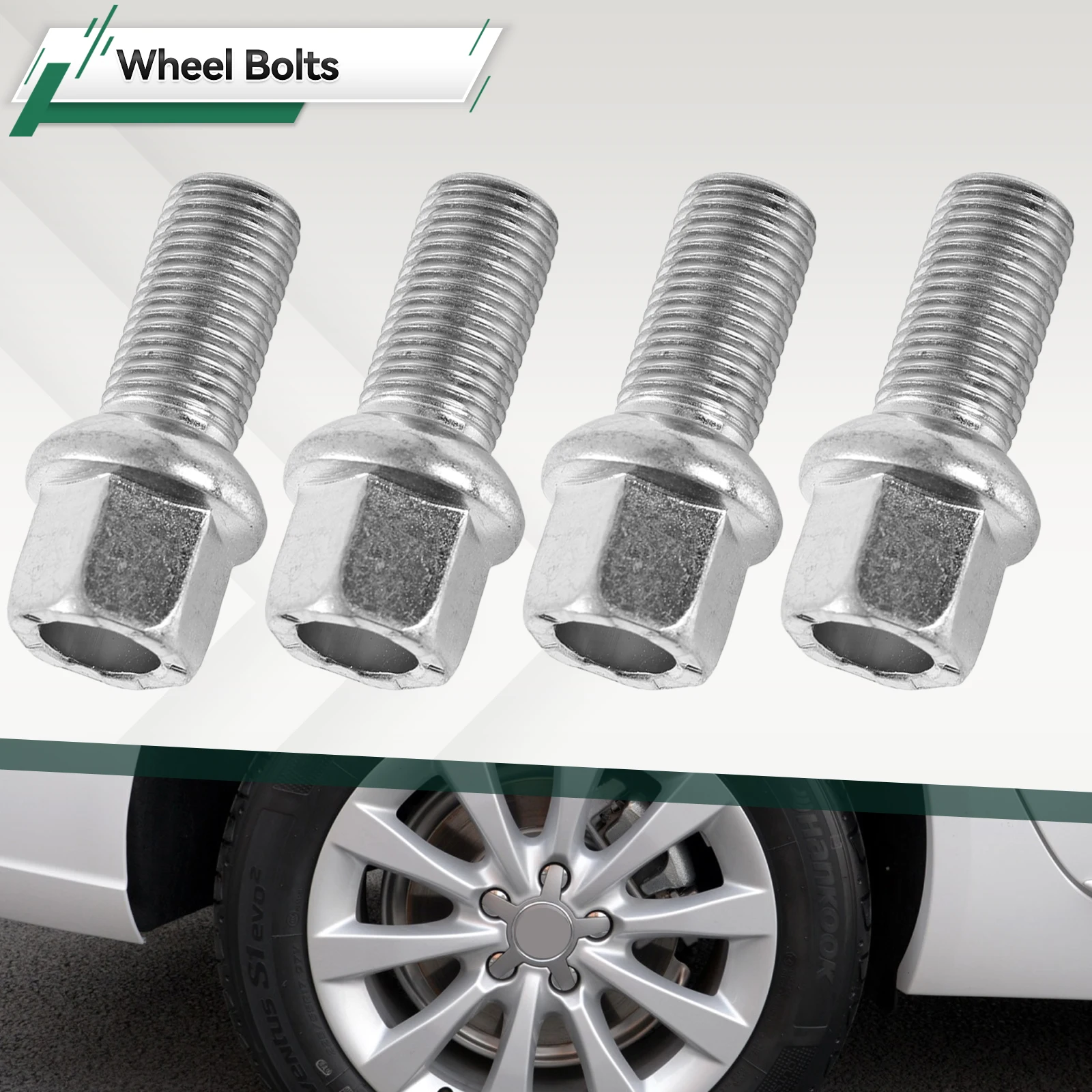 Tornillos de rueda cromados para VW Golf Polo Tiguan y Audi A3 - imagen 2