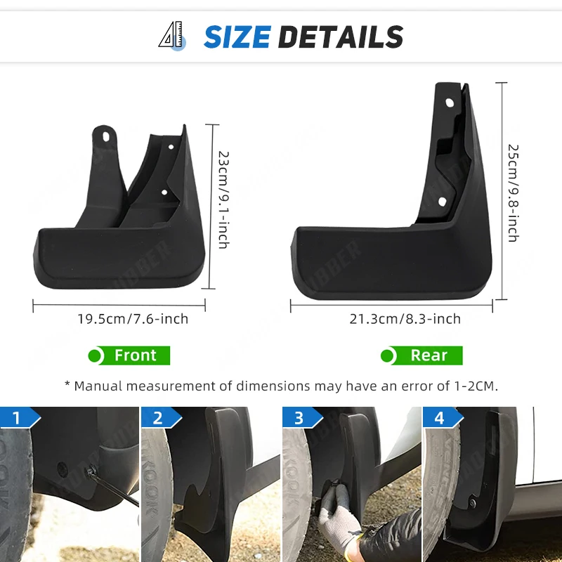 Guardabarros Audi A6 C7.5 2016-2018 protectores salpicaduras - imagen 3