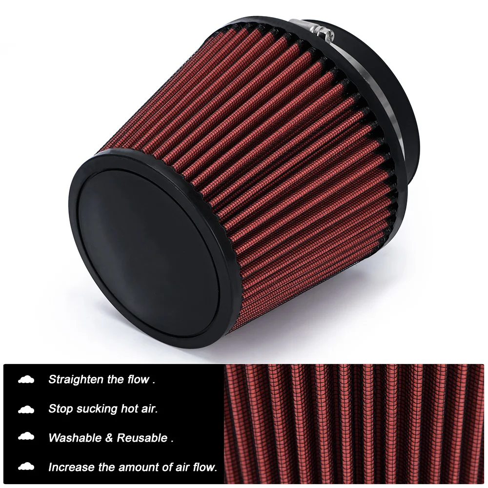 Filtro de aire deportivo universal de alto flujo para coche y scooter - imagen 4