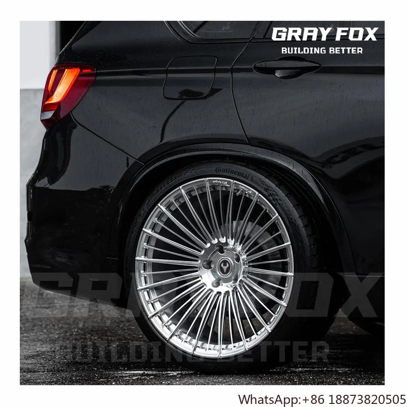 Rueda forjada de aleación de cepillo pulido cromado, multirayos cóncavo profundo personalizado, 18, 19, 20 pulgadas, 5x120, para bmw Xm X7 M60i X4m X5m X6m - imagen 3