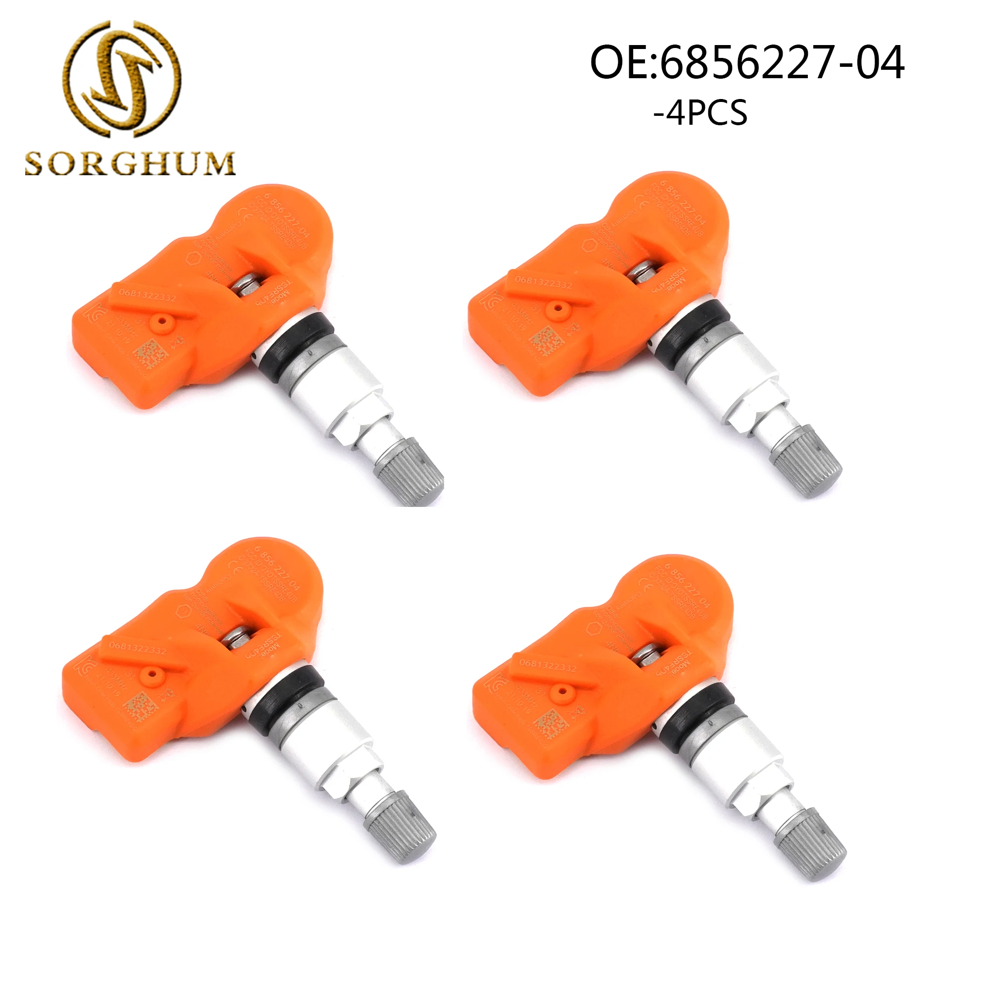 SORGHUM Sensores TPMS 6856227-04 para BMW X3/X5/Z4/M5/M6