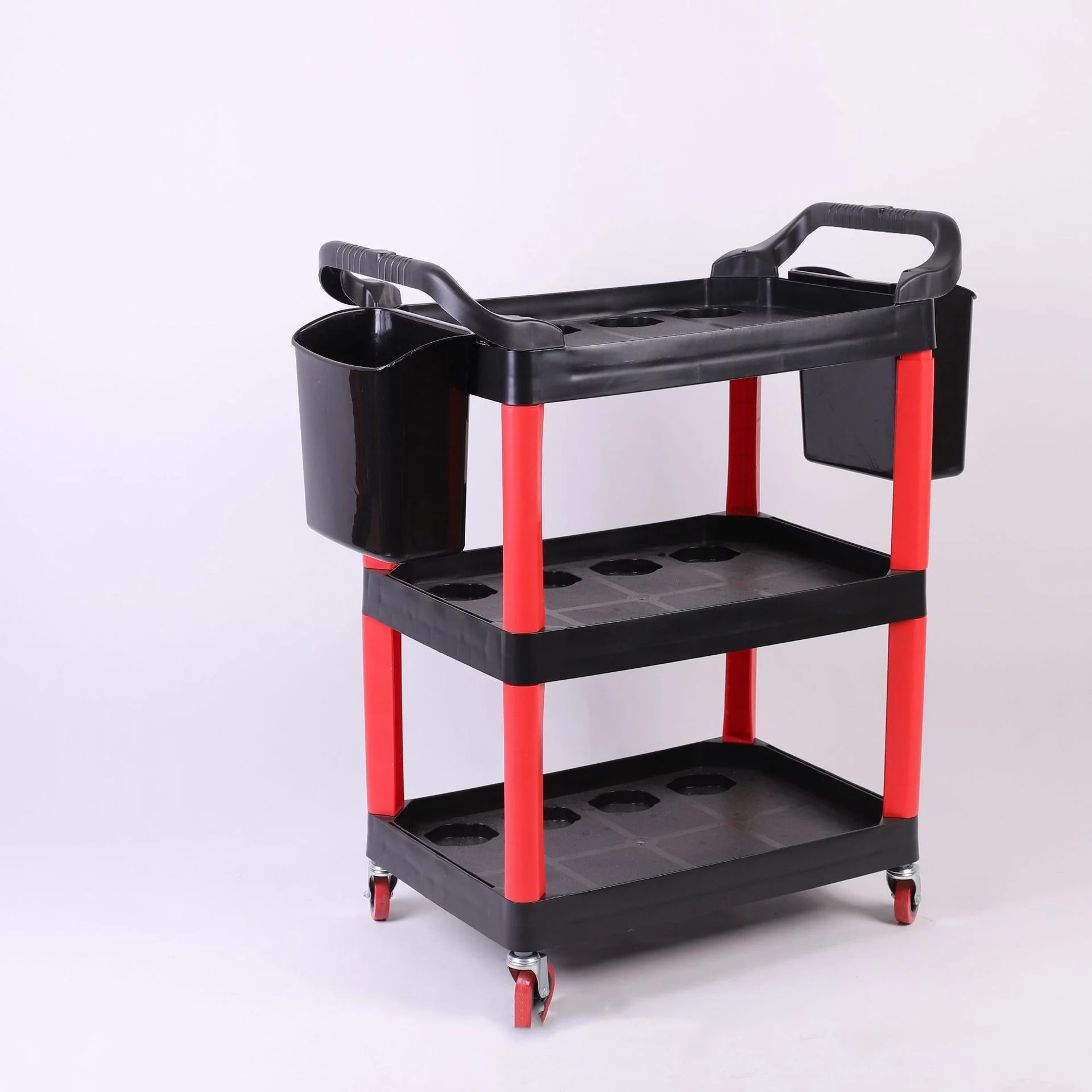 Carro organizador móvil para herramientas de limpieza del coche - imagen 4