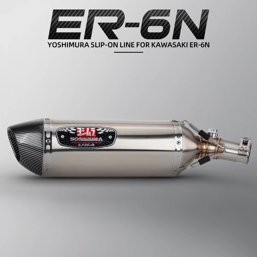 Escape slip-on instalado en Kawasaki ER6N