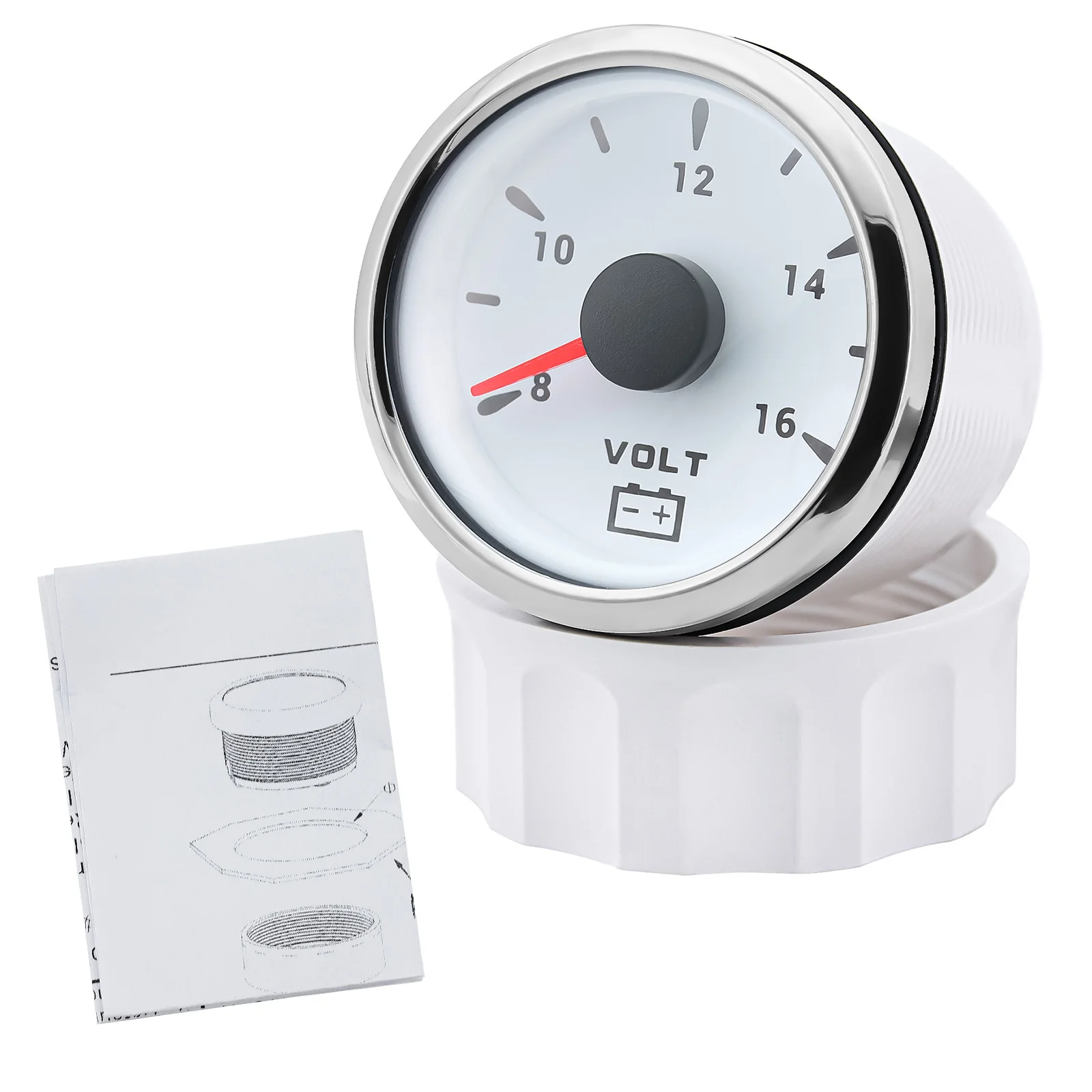 Voltímetro universal 52 mm impermeable 8-16 V con retroiluminación - imagen 3