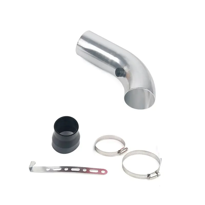 Kit admisión aire frío 3" aluminio plateado con tubo inducción turbo - imagen 3