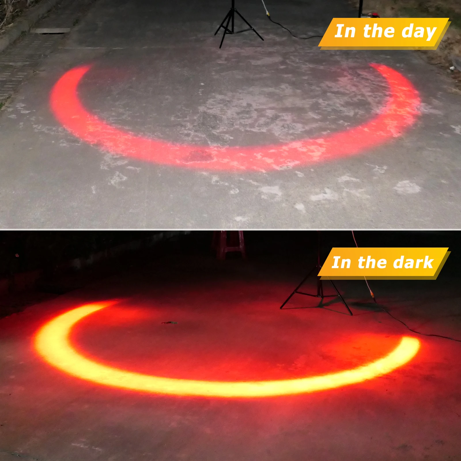 Luz LED de advertencia para carretilla elevadora, arco rojo - imagen 2