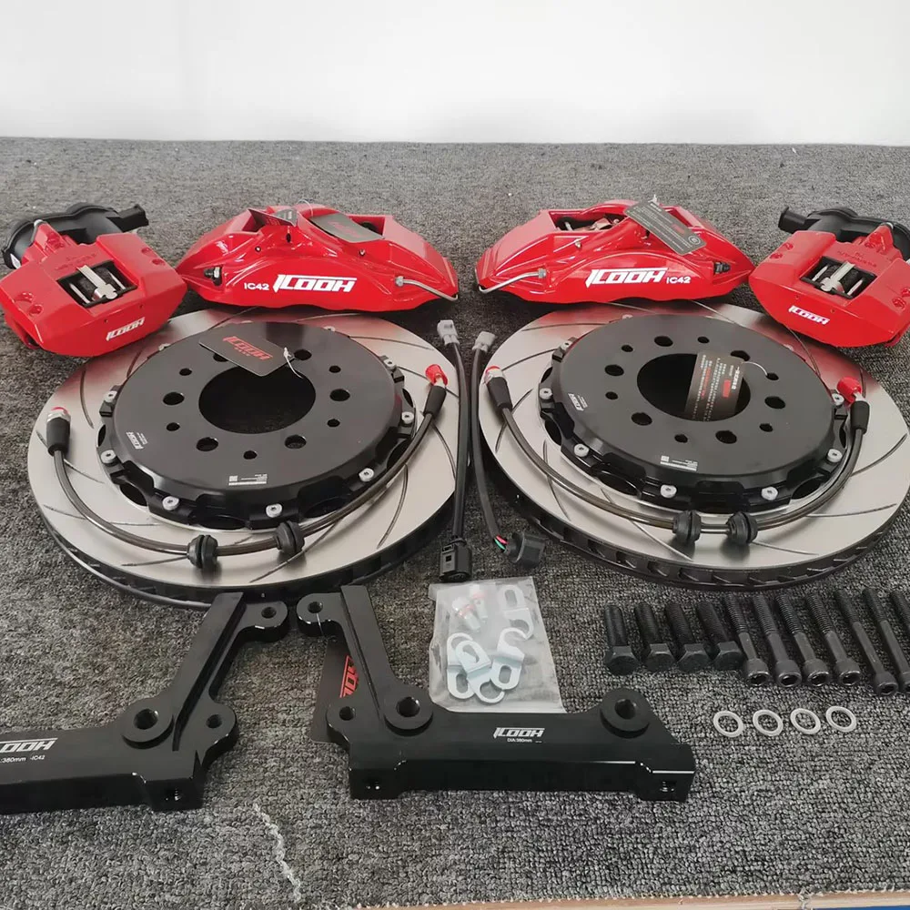 Kit de freno trasero Icooh con discos y pastillas para VW Golf 7R