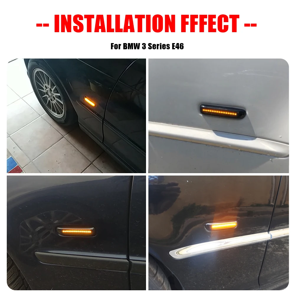 Indicadores LED Dinámicos Laterales – BMW E46 Coupe Compact Cabrio Touring - imagen 2