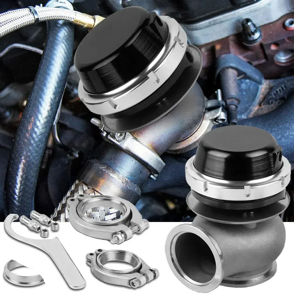 Válvula wastegate externa turbo universal con brida V y abrazadera - imagen 3