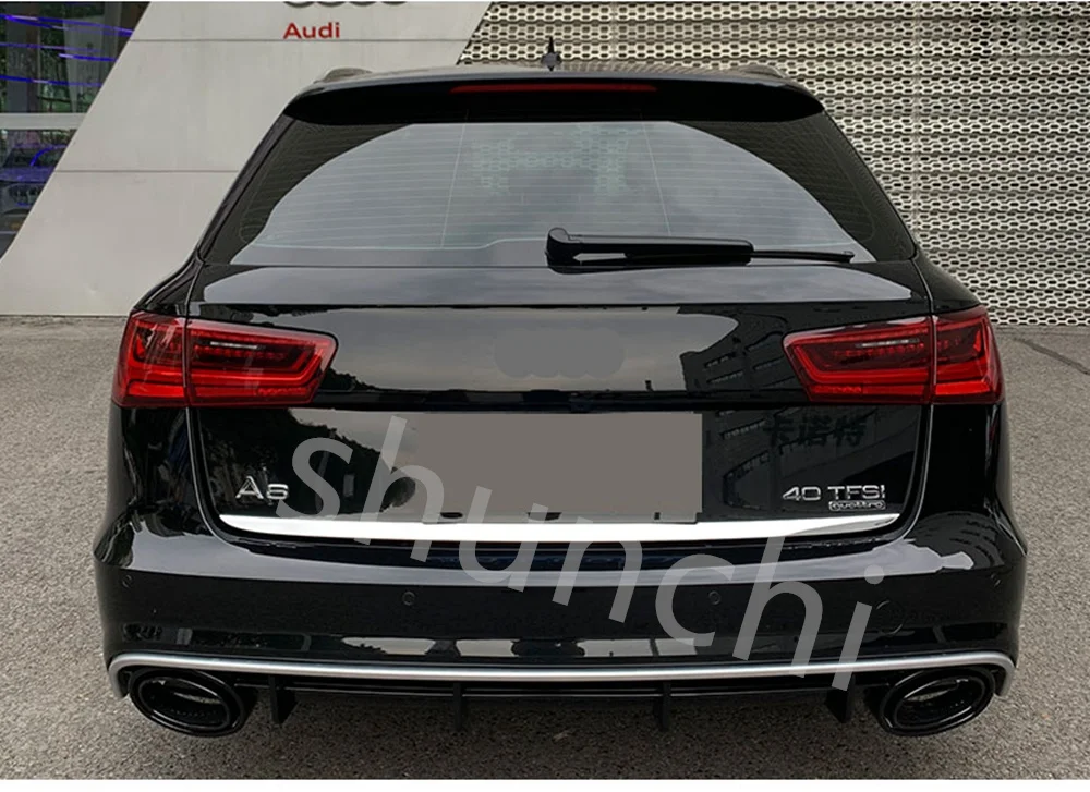 Difusor parachoques trasero Audi A6 Avant S-Line 2015-2018 - imagen 3