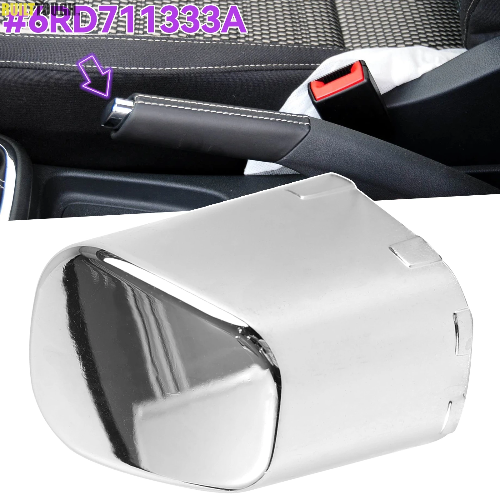 Embellecedor cromado palanca freno de mano VW Polo 6R GTI 6RD711333A