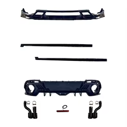 Kit de carrocería ABS para MG7 – faldones y labios negro brillo
