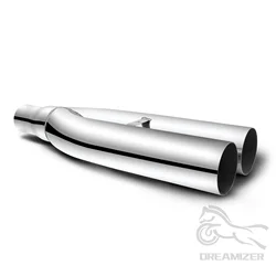 Escape deportivo universal en acero inoxidable 2,5-3″ para tuning