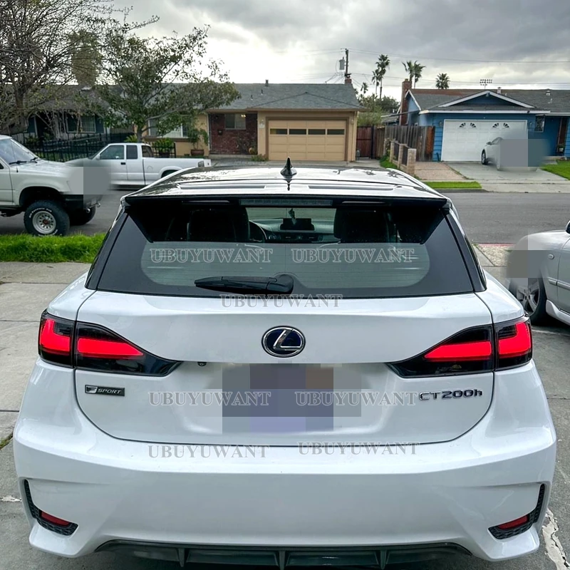 Alerón labio fibra de carbono Lexus CT200h techo trasero - imagen 5