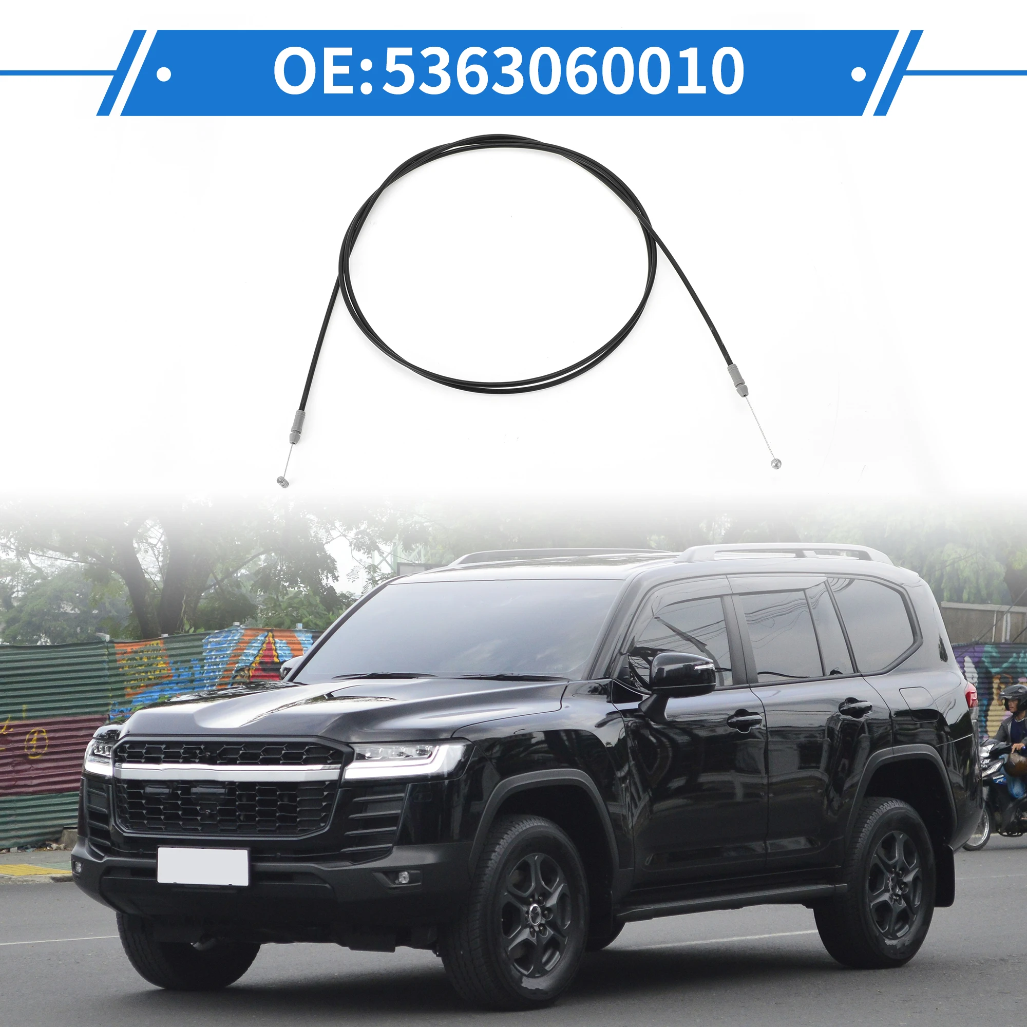 UXCELL 5363060010 Cable liberación pestillo capó Toyota Land Cruiser - imagen 2