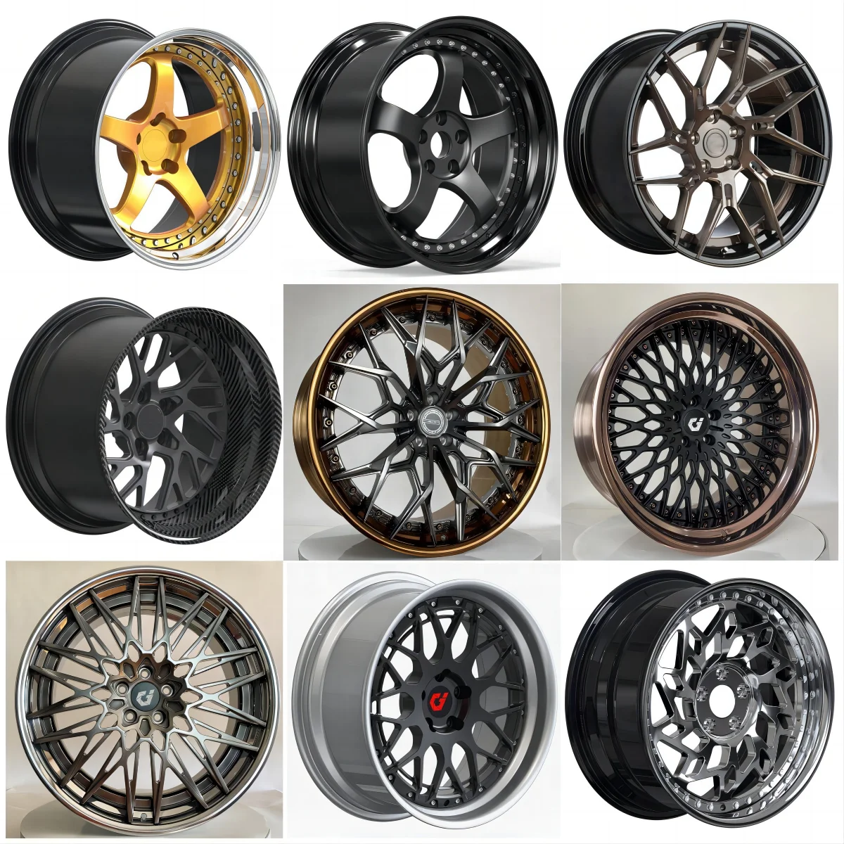 Llantas forjadas negras 5x114,3 para Aston Martin Alfa Romeo - imagen 5