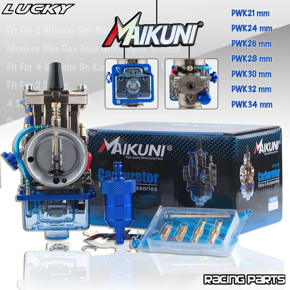 Carburador PWK Mikuni universal para moto 2T/4T 21-34 mm - imagen 5