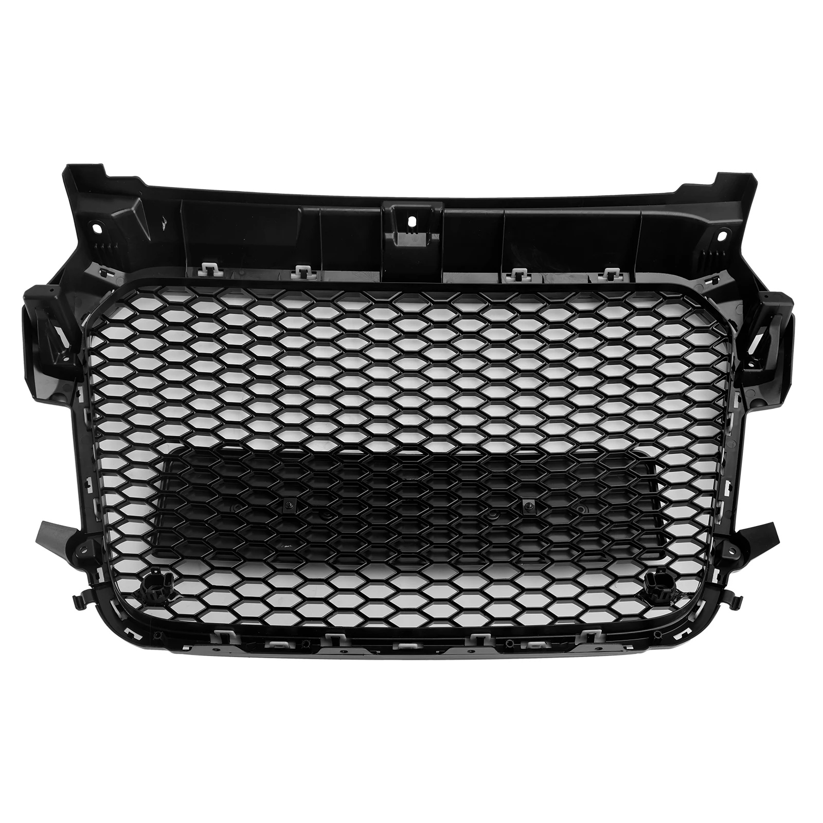 Parrilla delantera panal negro brillante para Audi A1 S1 2010-2014 - imagen 2