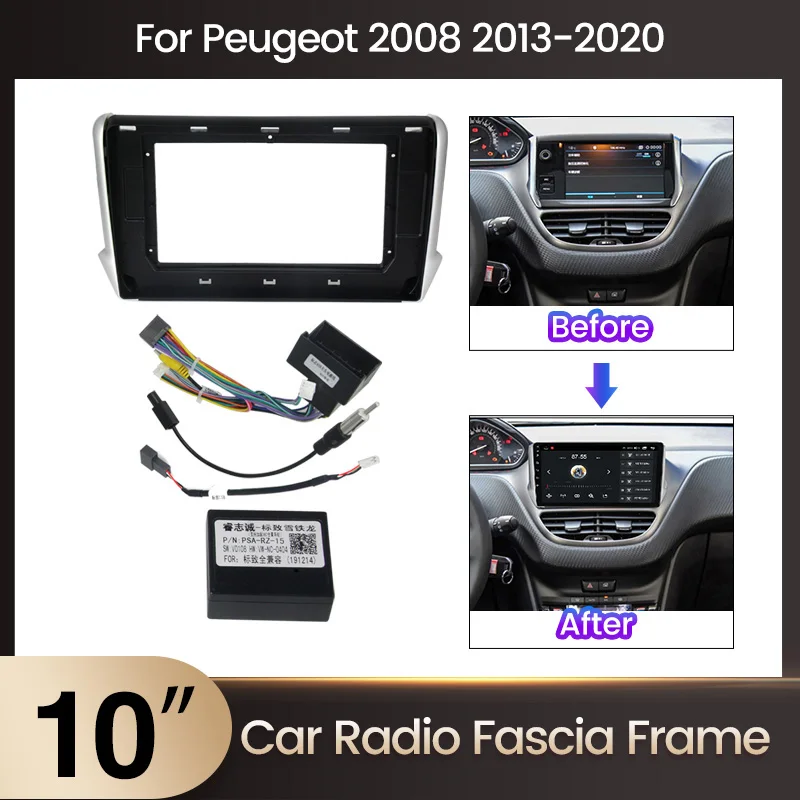 MEKEDE marco adaptador radio multimedia Peugeot 2008 2013-2020