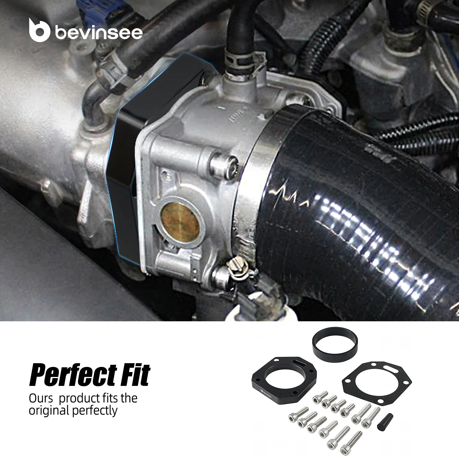 Adaptador doble cuerpo de mariposa RBC/RRC para Honda K20 K24 - imagen 4