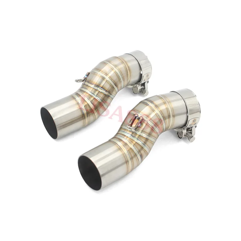 Para Hayabusa GSXR1300 GSXR 1300 2021 2022 2023 2024 enlace Escape de motocicleta izquierda y derecha 51mm tubo de enlace medio - imagen 2