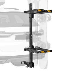 Portaesquís y snowboard plegable para enganche de 2 pulgadas