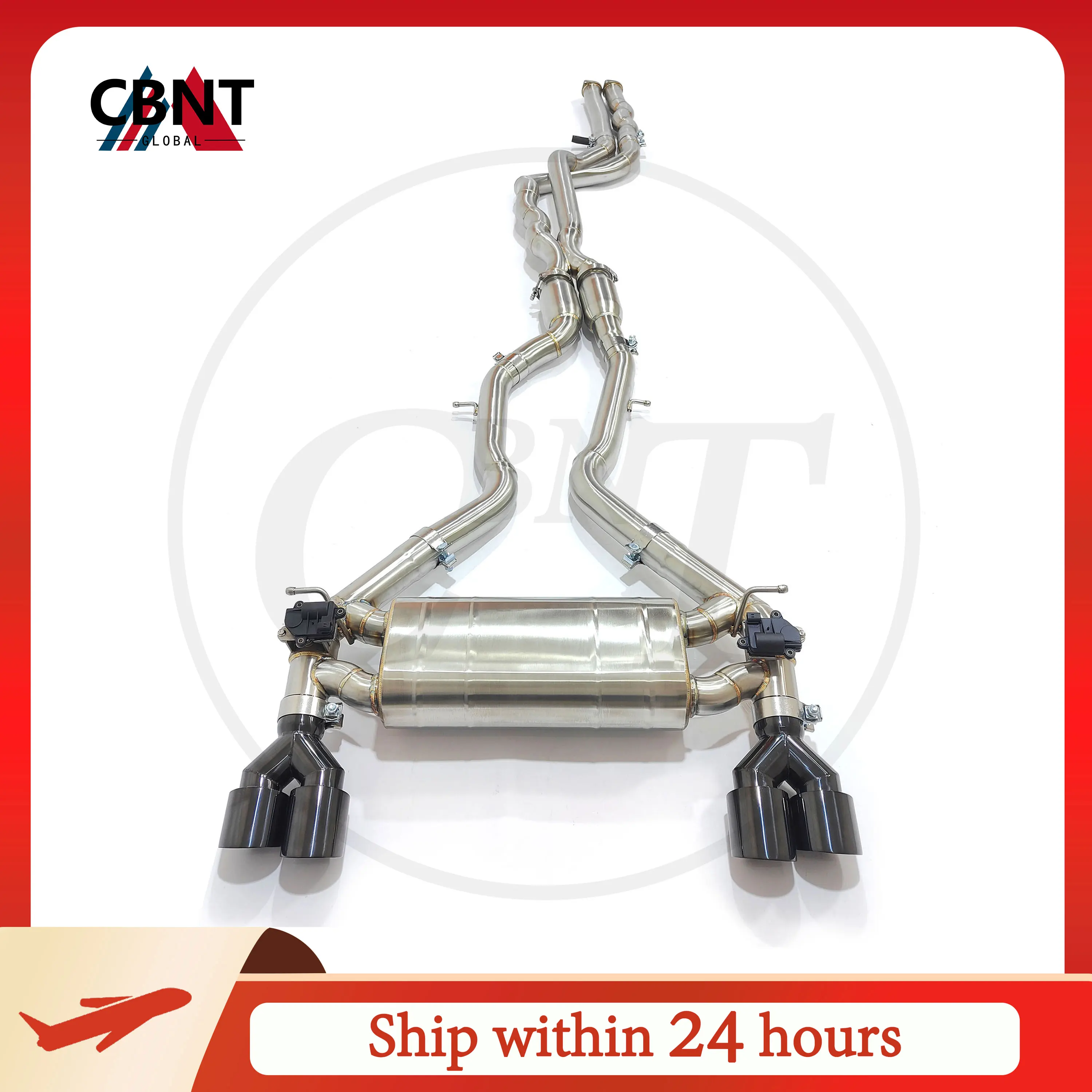 CBNT sistema de escape catback valvetronic BMW M3 F80 M4 F82 S55 3,0 T