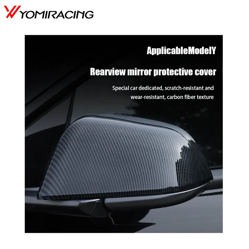 Fundas espejo fibra de carbono YOMI para Tesla Model 3/Y 2024 - imagen 5