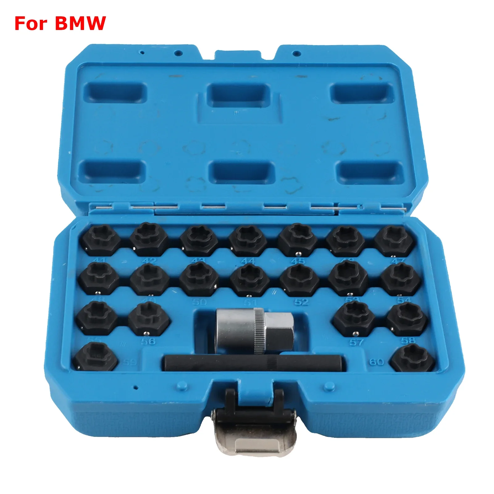 Juego llaves antirrobo rueda BMW 22 piezas con casquillo extracción - imagen 2