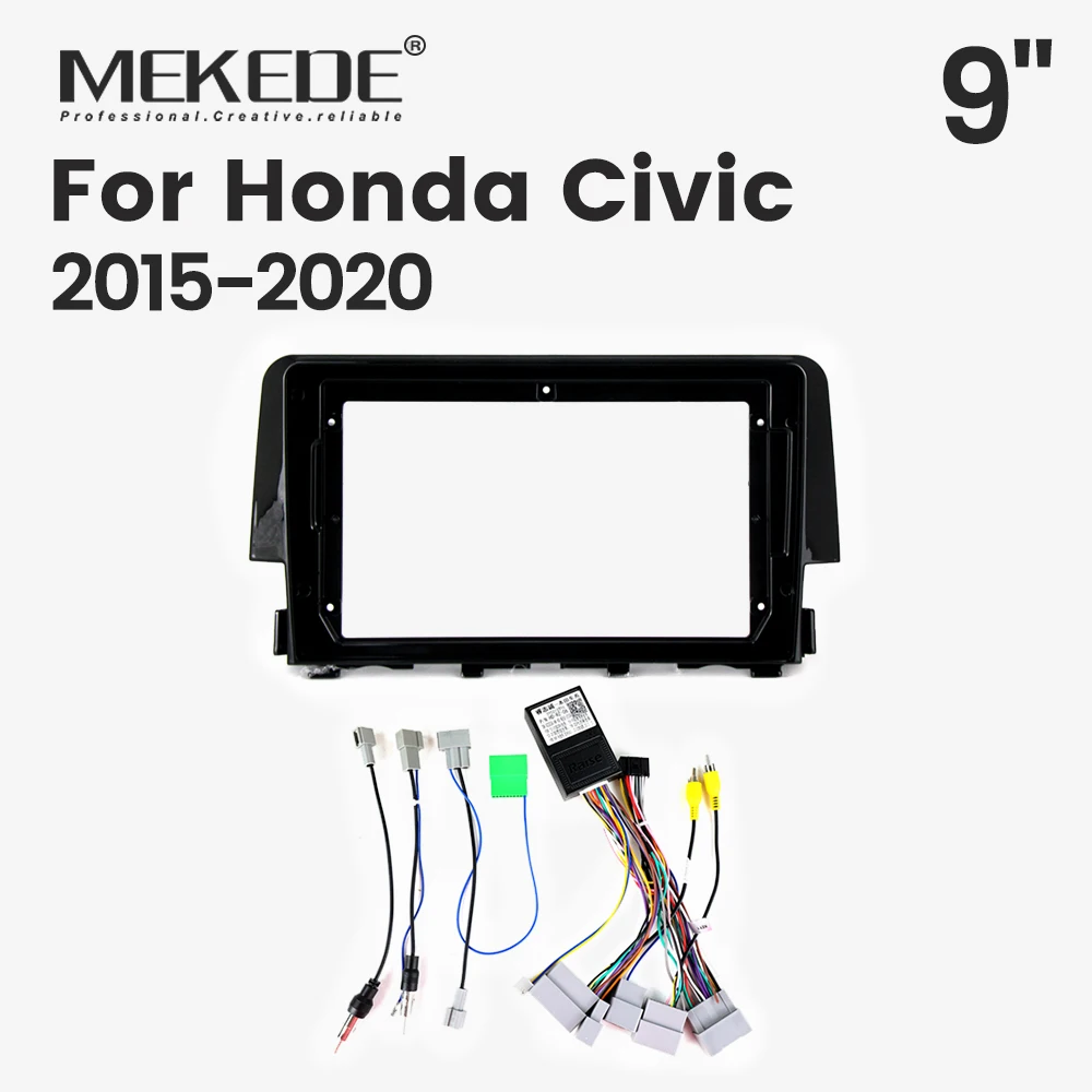 Marco bisel radio Honda Civic 2015-2020 – Kit instalación