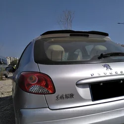 Alerón trasero ABS negro brillante para Peugeot 207 Hatchback 2006-2011