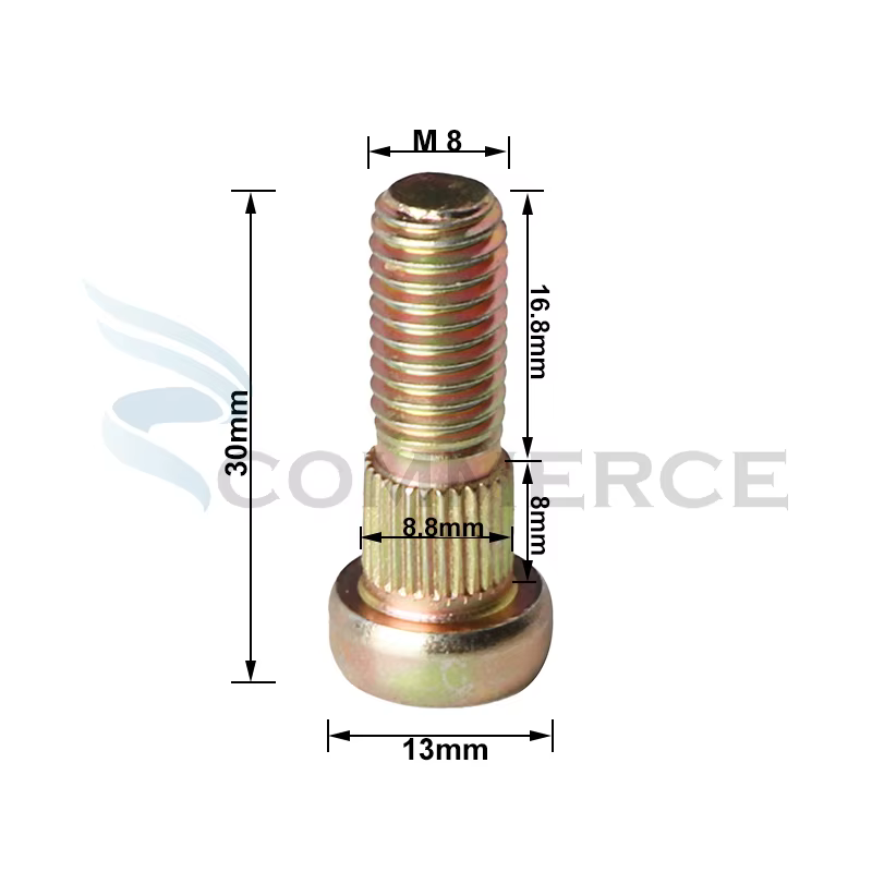 Pernos rueda M8 x 1,25 para ATV Quad Buggy 50-110cc - Recambios automoción - imagen 4