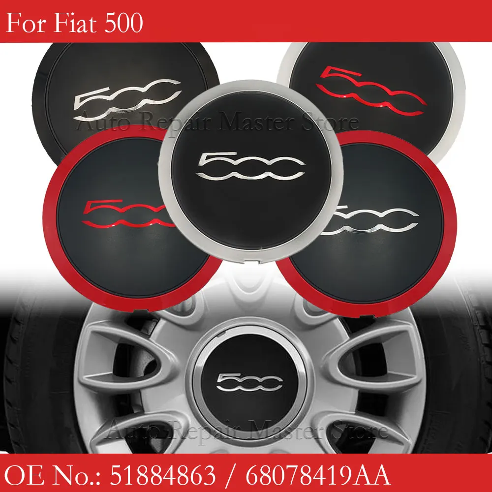 Tapacubos CA 68078421 para Fiat 500, embellecedor de llanta - imagen 2