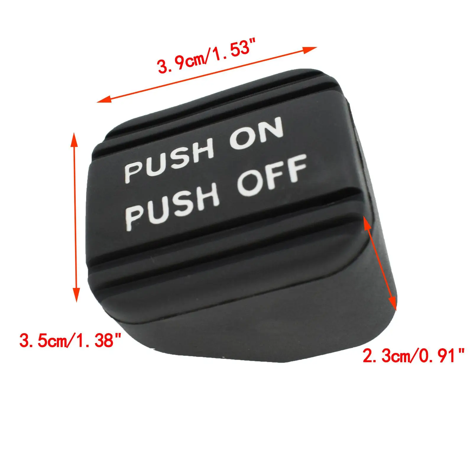 46531CK000 Almohadilla pedal freno estacionamiento negra goma Nissan - imagen 2