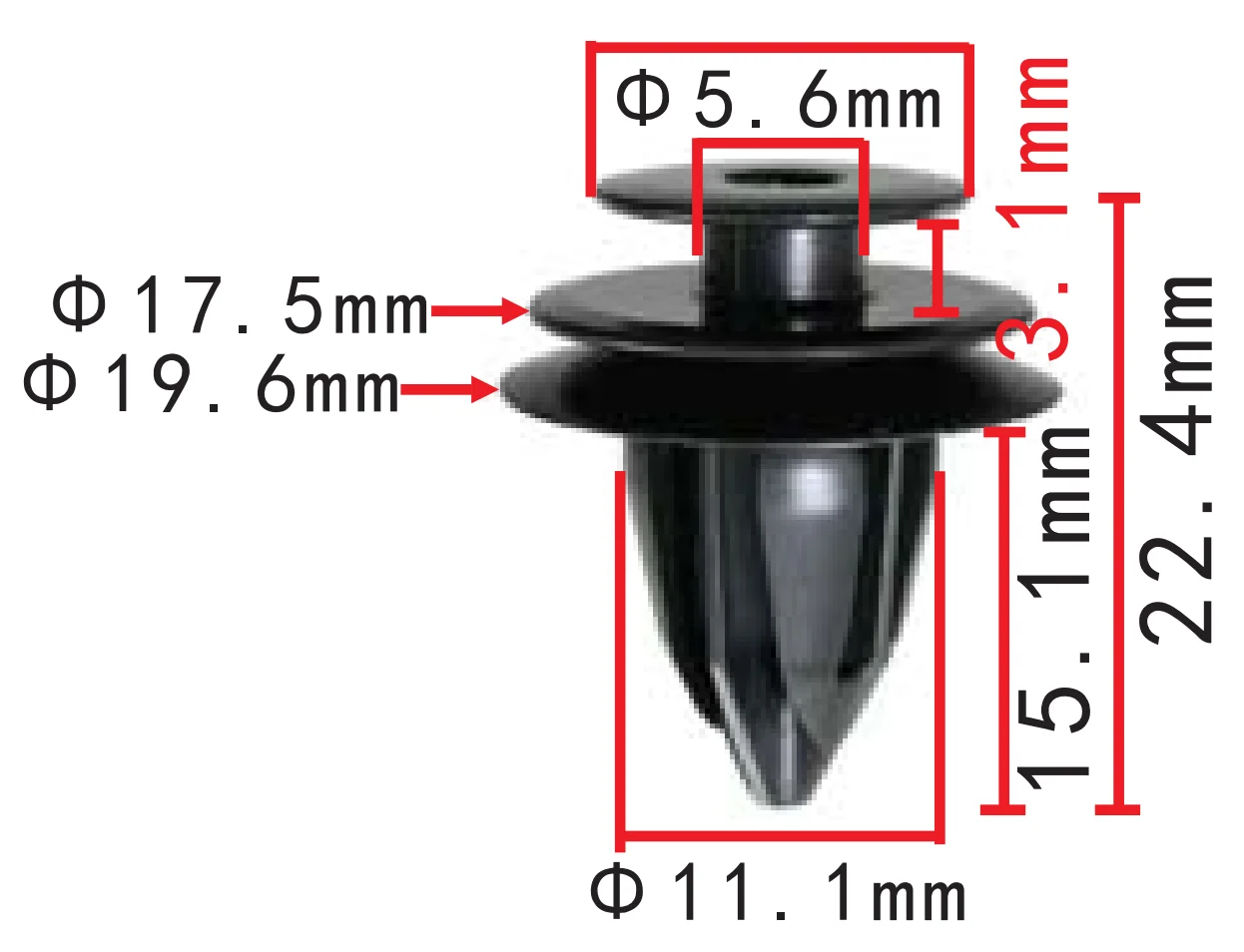 Sujetadores parabrisas Toyota 90467-10204