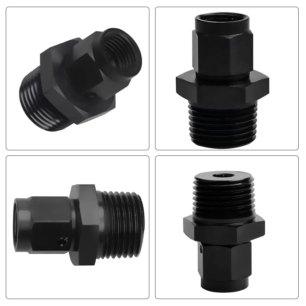 Adaptador Universal 6AN AN6 hembra giratorio a 3/8 1/2 1/4 NPT Macho, accesorio de aluminio - imagen 5