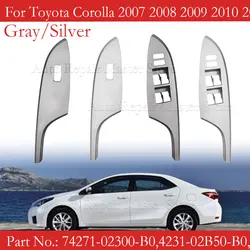 Marco de interruptor eléctrico de elevalunas, Toyota Corolla 2007-2013, LHD