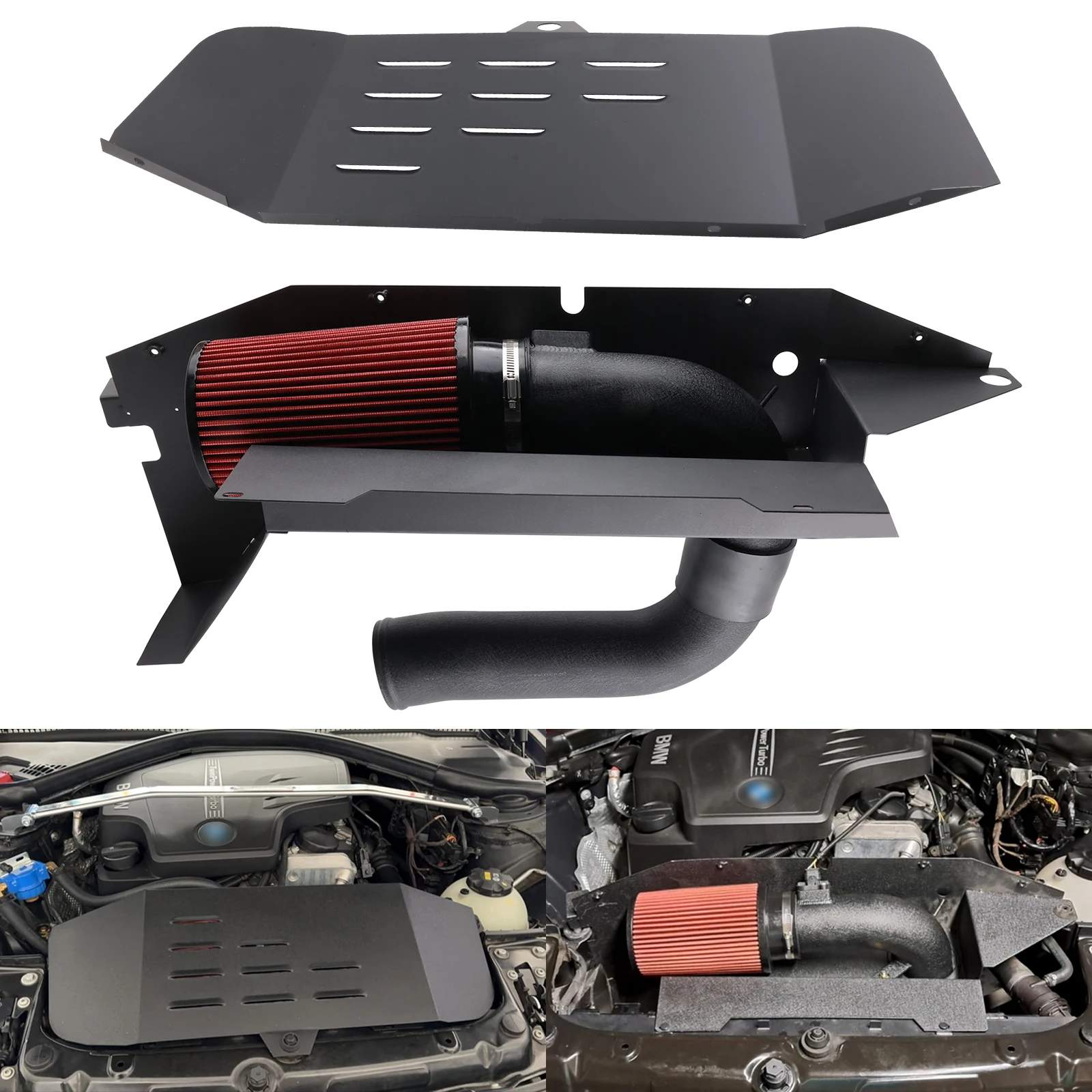 Kit tubo entrada de aire frío aluminio para BMW F30 320i 328i - imagen 2