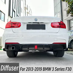 Difusor trasero negro brillante para BMW Serie 3 F30
