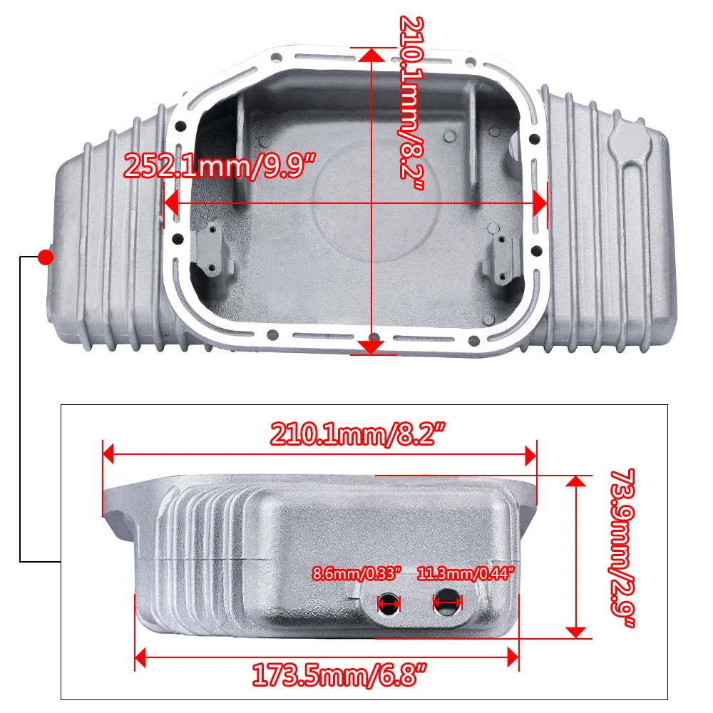 Colector de aceite PQY para Nissan SR20DET S13 S14 S15 - imagen 4
