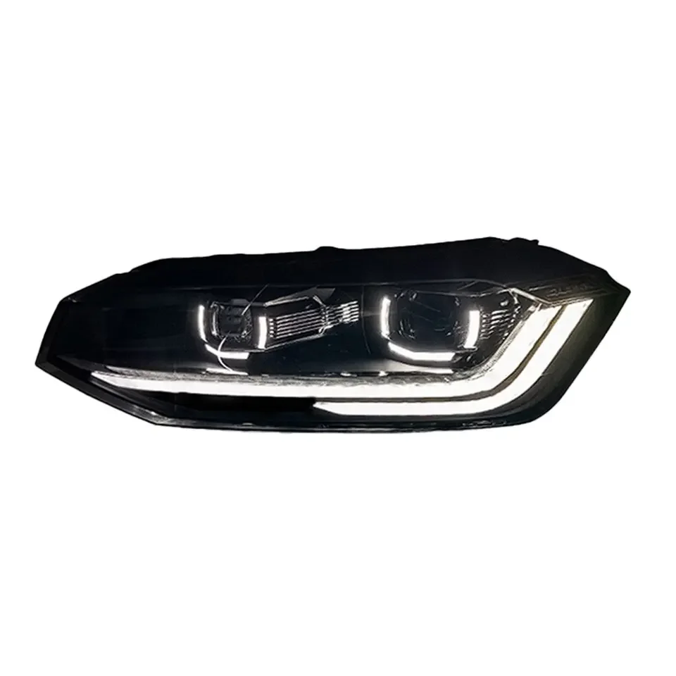 Faros LED DRL con proyector para VW Polo Virtus 2019-2022 Facelift
