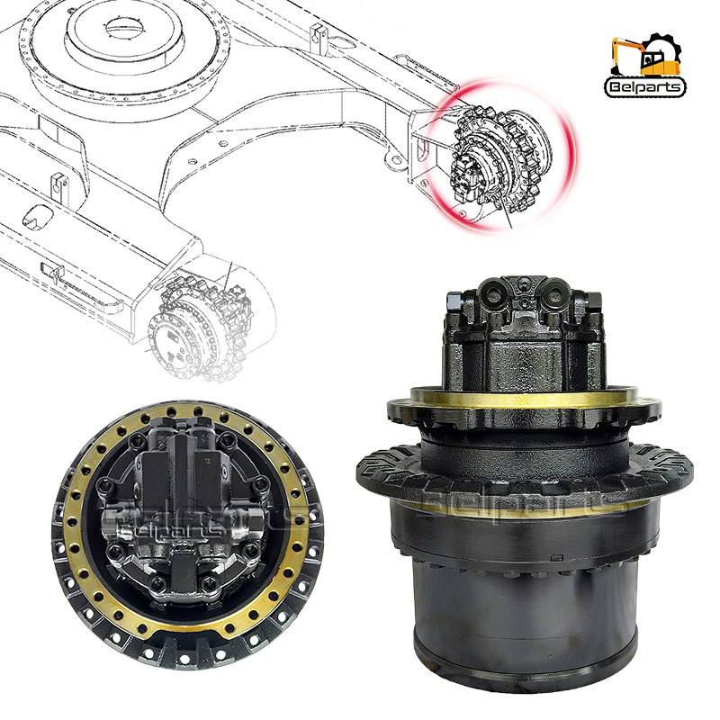 Accionamiento final excavadora ZAXIS330-3 ZX330-3 motor HMGF688A