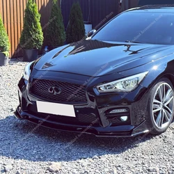 Difusor divisor frontal negro brillante Infiniti Q50 V37 Sport 2013-2016